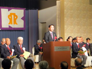 京都市体育振興会連合会創立60周年記念式典及び祝賀会（ウェスティン都ホテル）（隠塚副議長出席）