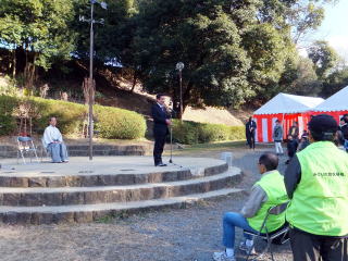 京都・ケルン姉妹都市提携50周年記念 「京都・ケルン友好の森」植樹式（伏見北堀公園）（橋村議長出席）