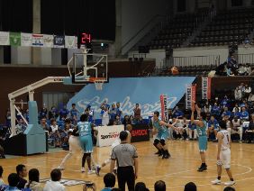 京都ハンナリーズの試合の写真