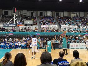 京都ハンナリーズの試合の写真